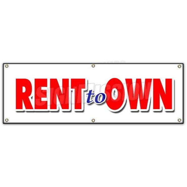 RENT TO OWN BANNER SIGN tv flat screen furniture appliances computers